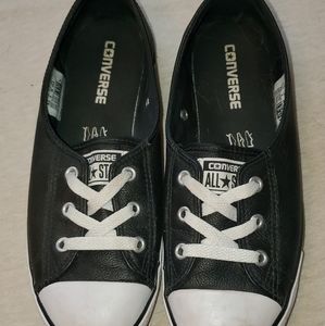 Leather low cut Converse